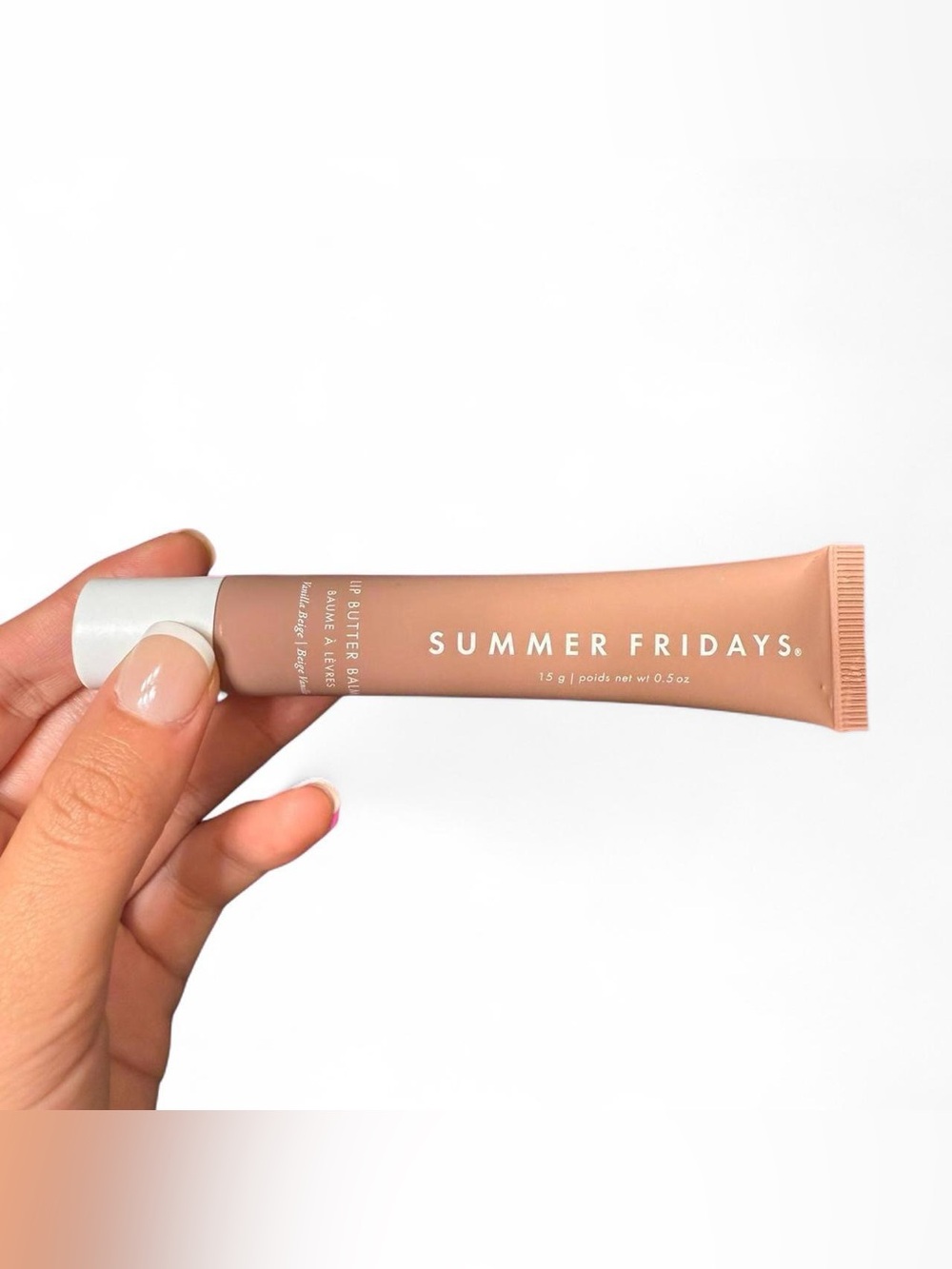 summer fridays lip butter balm in the shade "vanilla beige"!